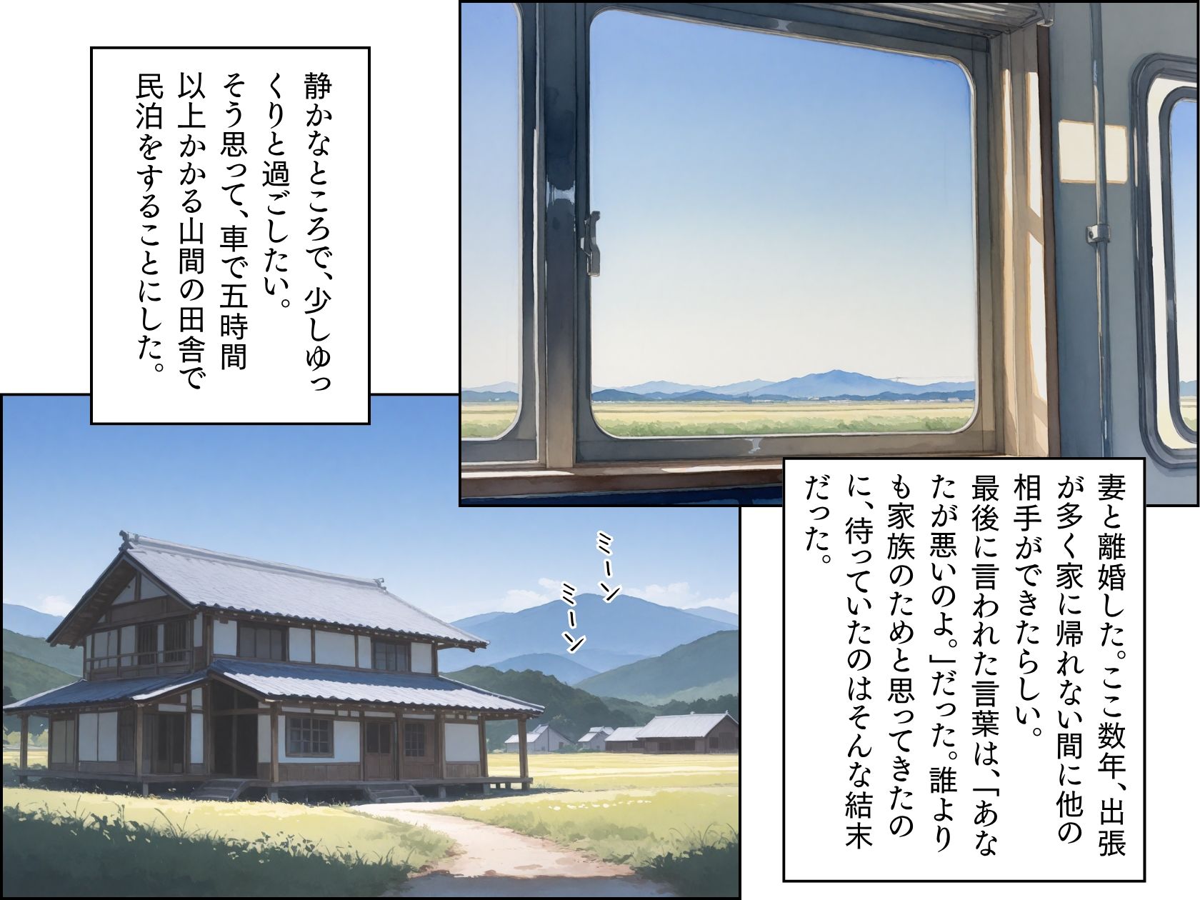 ある夏に田舎の民泊で出会った少女との話。前編1
