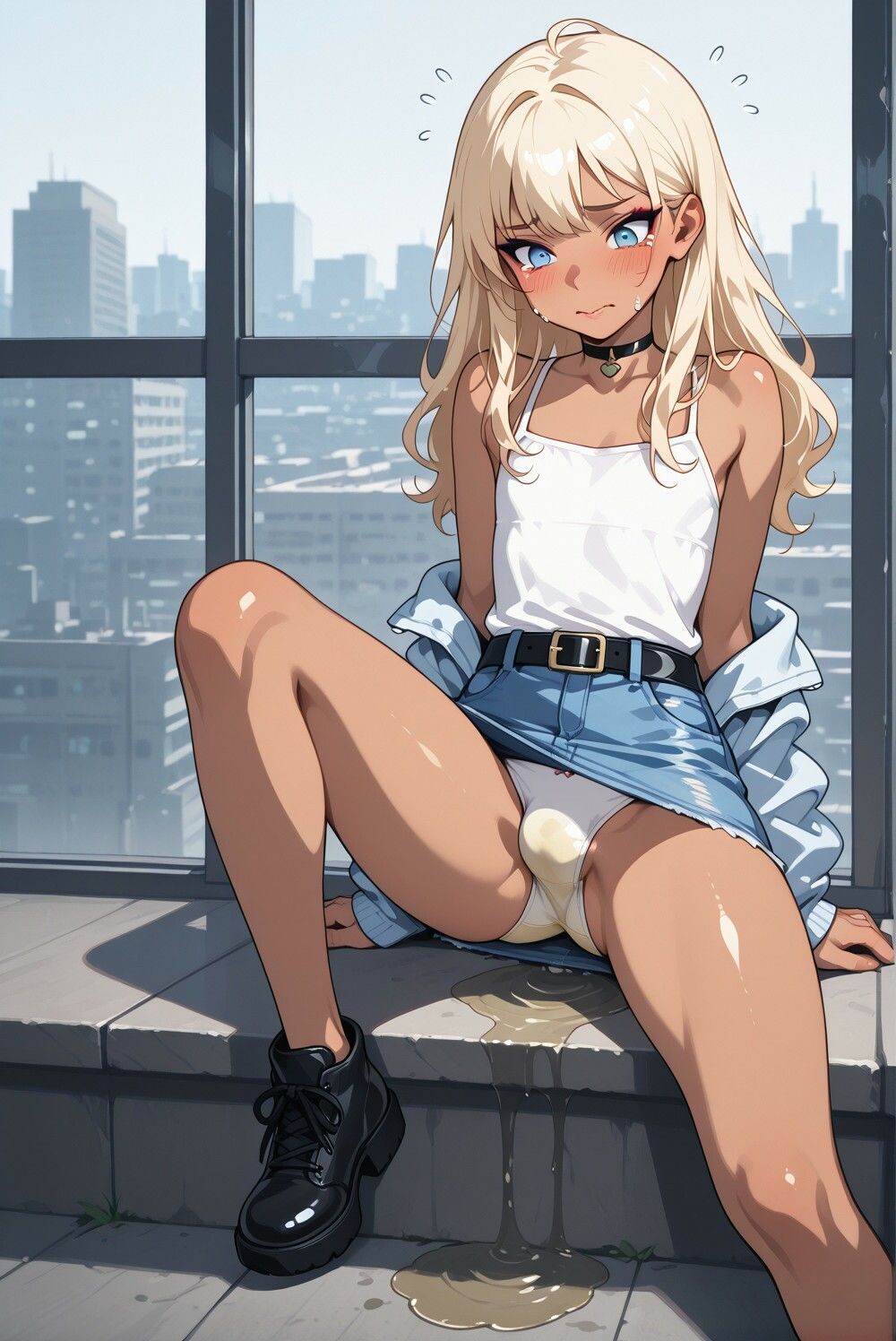 男の娘ギャルのおしっこレコード 画像1