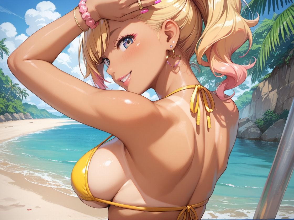 サンプル画像1:エロカワ爆乳ギャルをビーチでハメ倒し(CP出版) [d_616538]