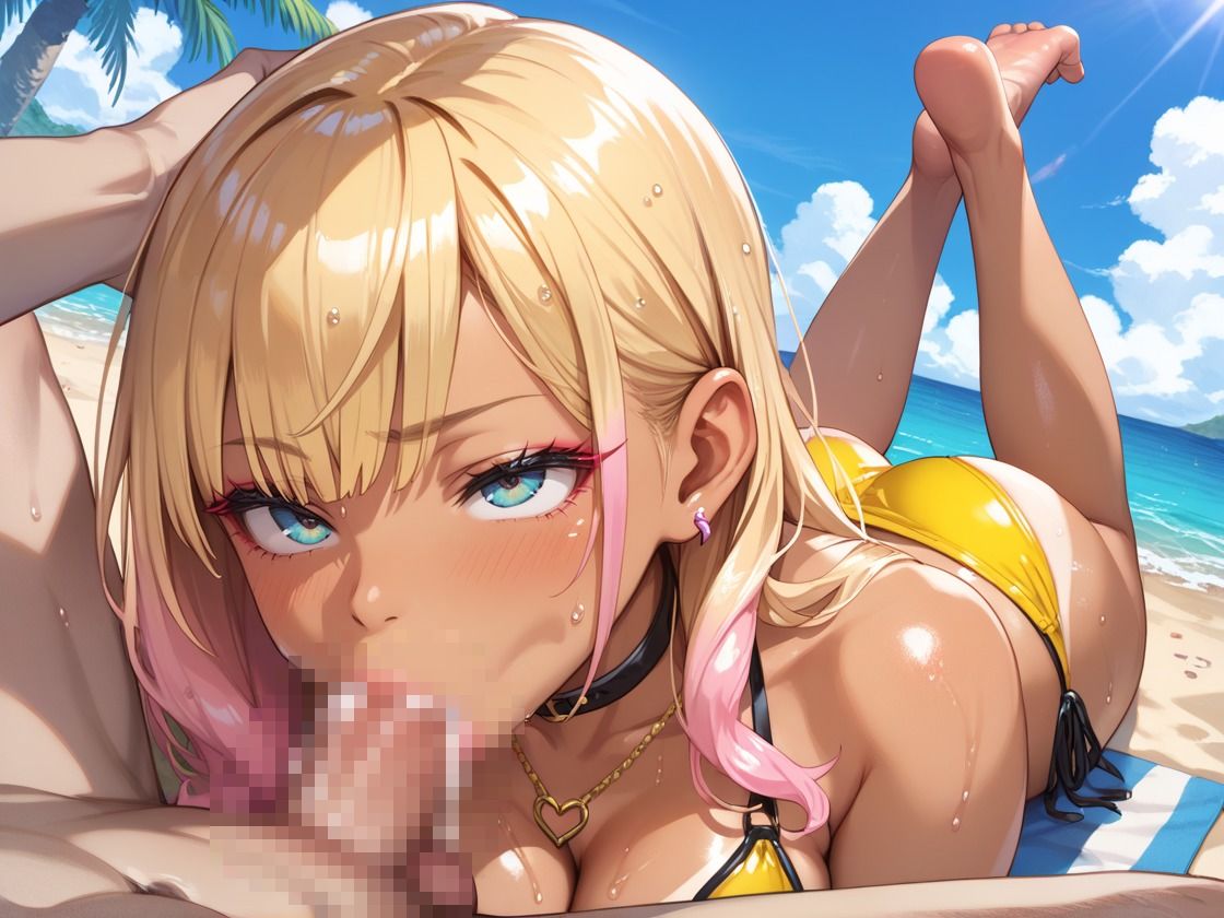 サンプル画像2:エロカワ爆乳ギャルをビーチでハメ倒し(CP出版) [d_616538]