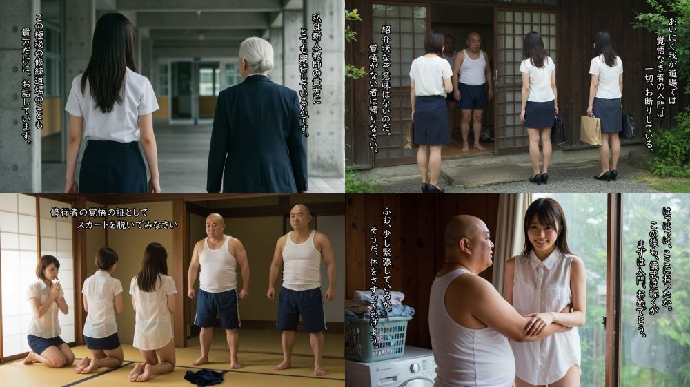 サンプル画像5:濡れた衣に蟲の蠢き  AI画像165枚 / 動画16本(夜光奇蝶) [d_616596]