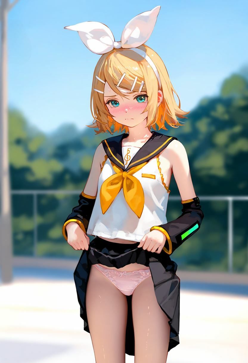 鏡音リン 大量ぱんつ VOCALOID エロ画像2