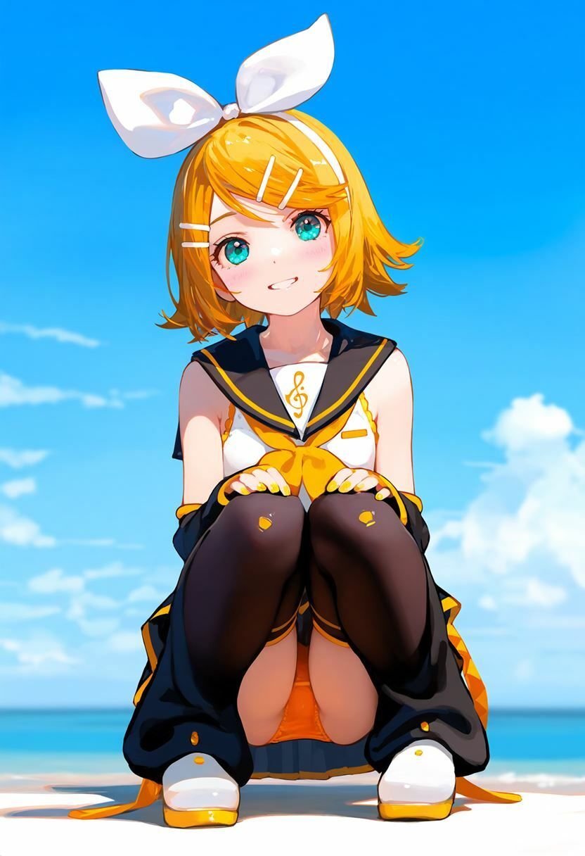 鏡音リン 大量ぱんつ VOCALOID エロ画像3
