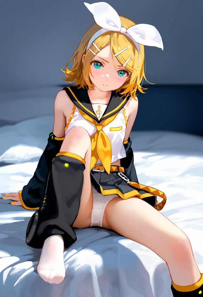 鏡音リン 大量ぱんつ VOCALOID エロ画像6
