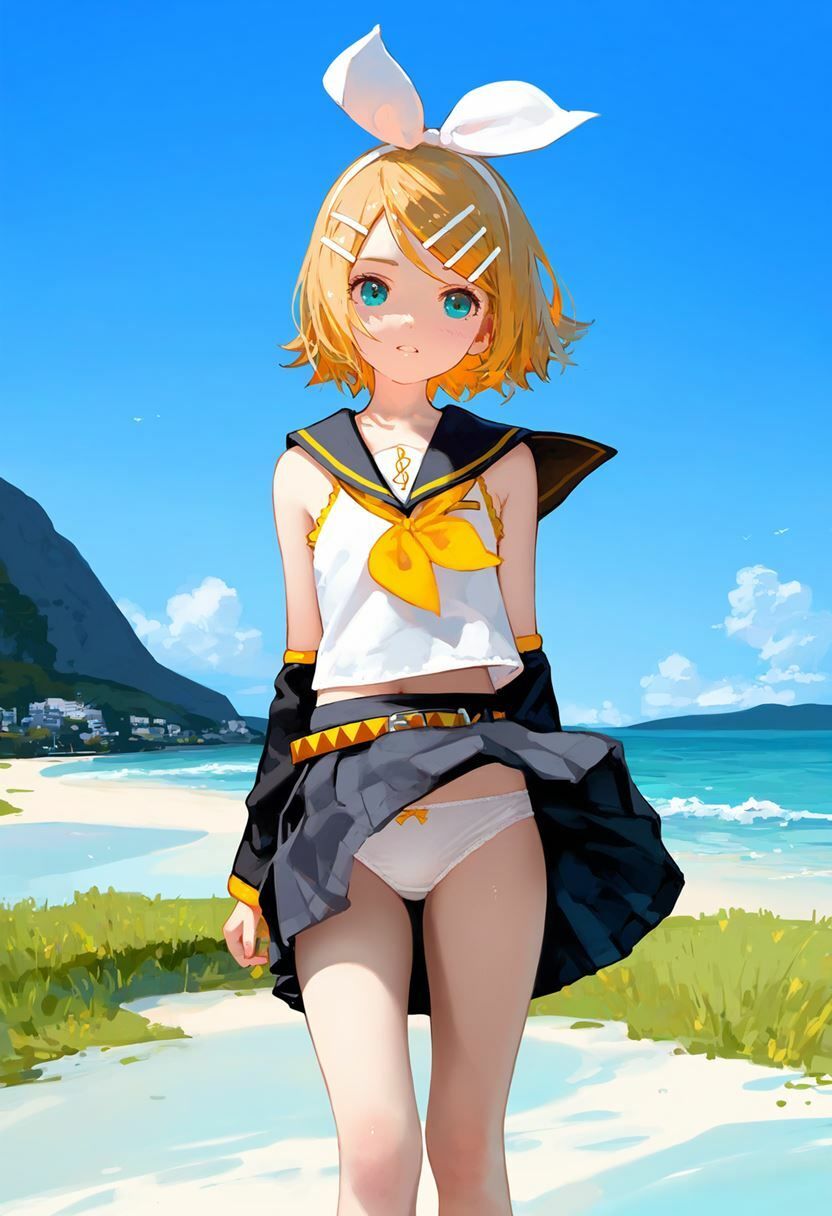 鏡音リン 大量ぱんつ VOCALOID エロ画像7