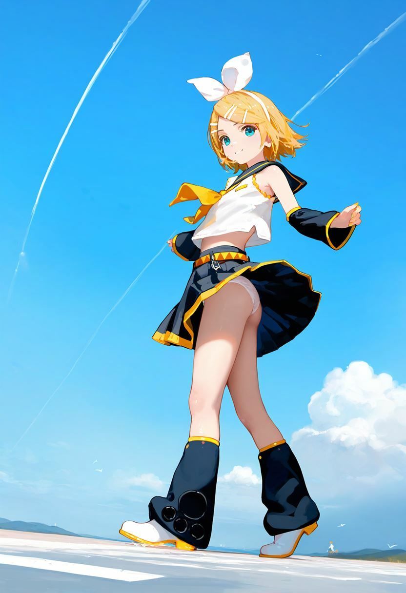 鏡音リン 大量ぱんつ VOCALOID エロ画像8