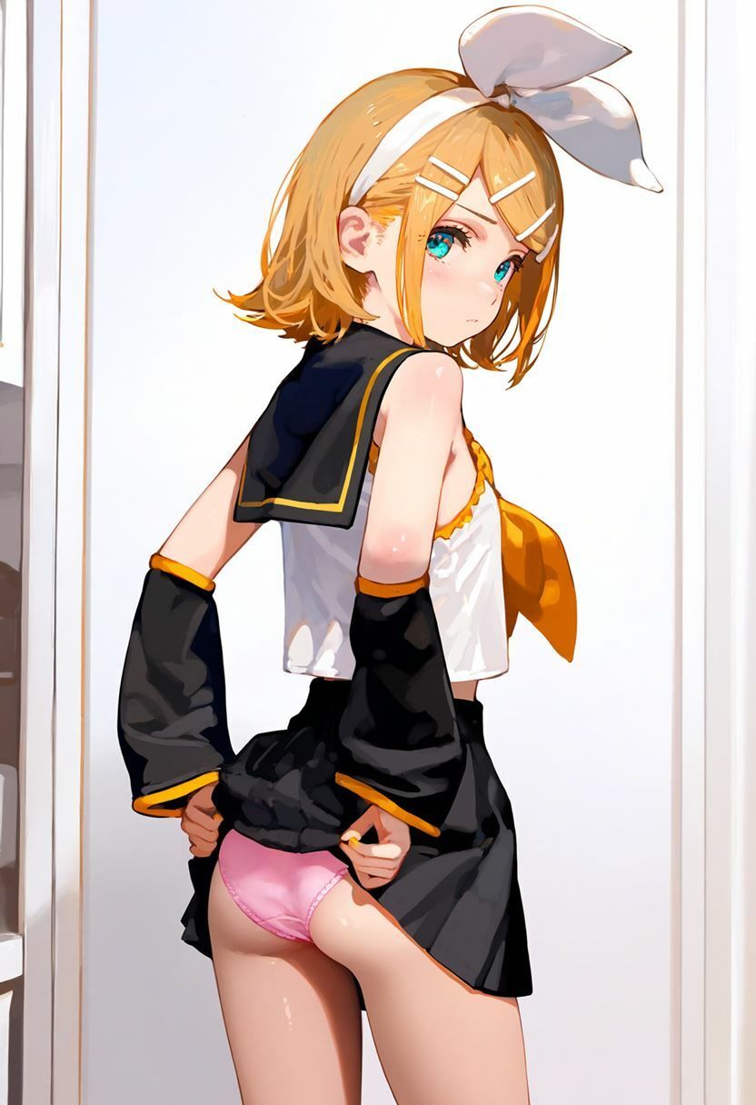 鏡音リン 大量ぱんつ VOCALOID エロ画像9