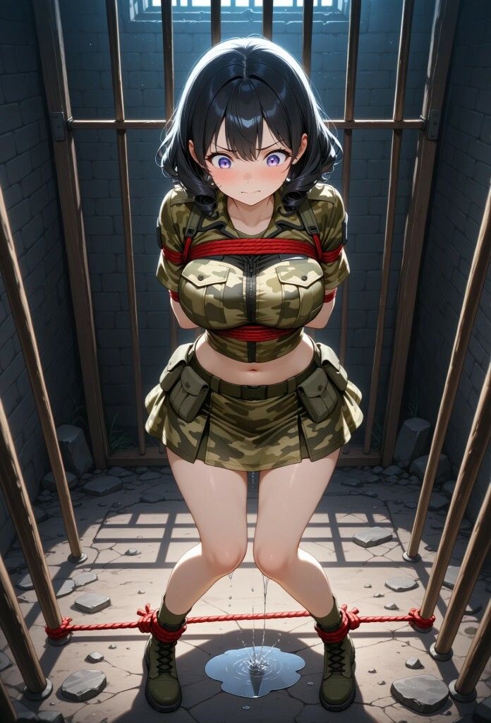 サンプル画像1:【女兵士陵●緊縛調教】戦場に、味方はいない(緊縛同人) [d_616611]