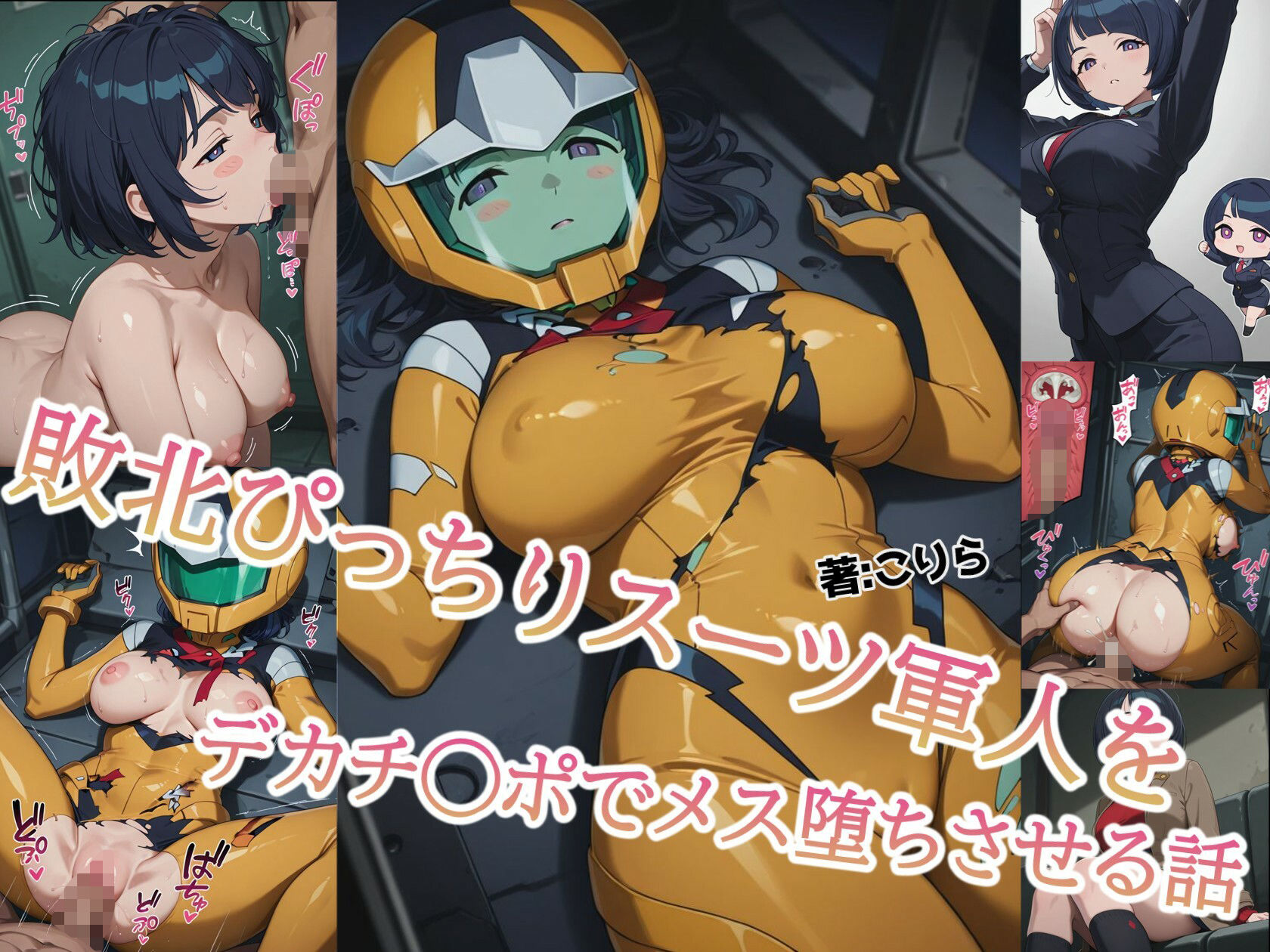 サンプル画像1:敗北ぴっちりスーツ人妻軍人をデカチ◯ポでメス堕ちさせる話(こりら) [d_616633]