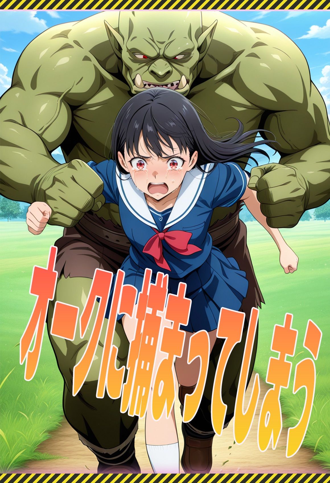 サンプル画像2:迷い込んだJKは、森でオークに拾われました。(にくにんラーメン) [d_616703]