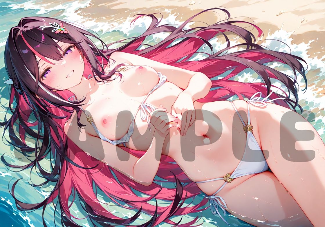 水着AZKiとビーチSEX 画像2