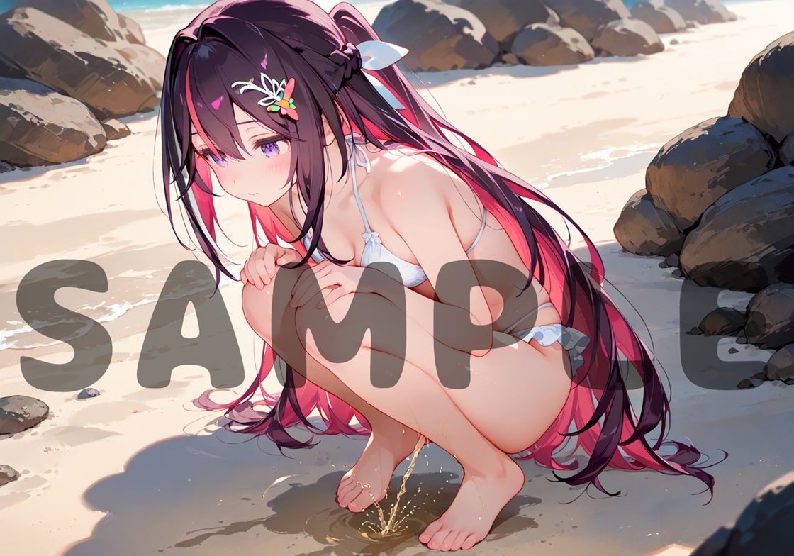 水着AZKiとビーチSEX 画像3