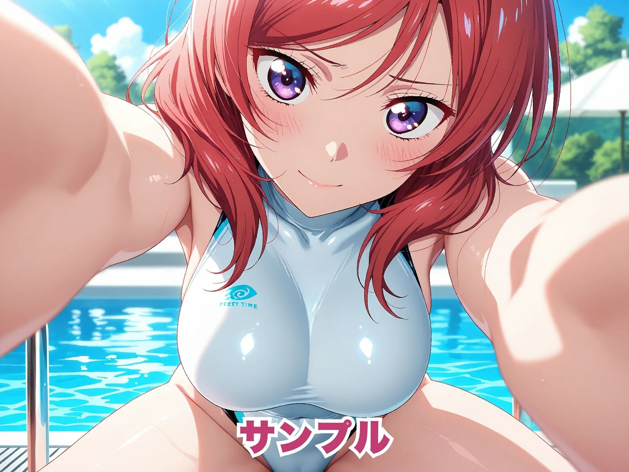 サンプル画像5:【ラ●ライブ/西●野真姫】お嬢様アイドル、スポンサーに堕とされる 〜競泳水着の個人撮影〜(画像生成マン) [d_616950]