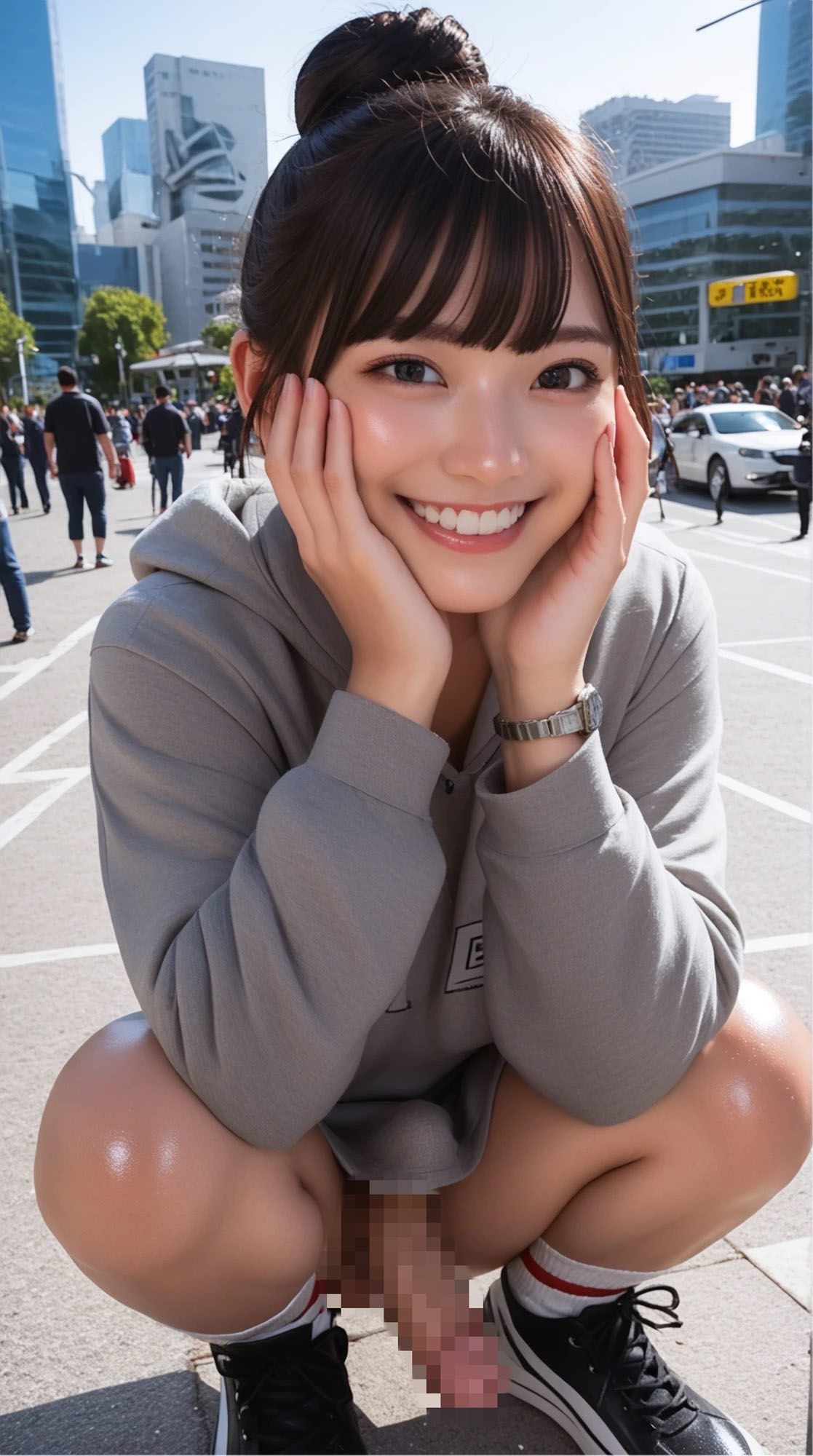 ふたなりストリートスナップ 第一弾〈パーカーちゃん・昼編〉 画像2