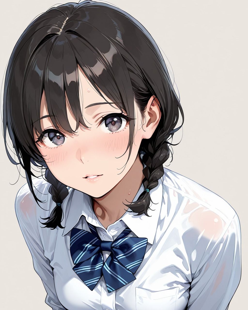 クラスの性処理係内気なおさげ女子編1