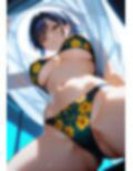 下から見上げる着替え中