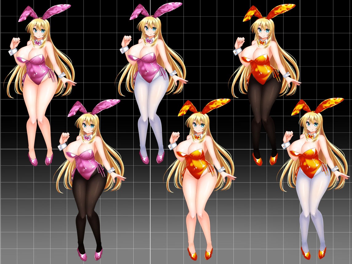 サンプル画像5:【立ち絵素材】カラーバニーガール(水の木) [d_617056]