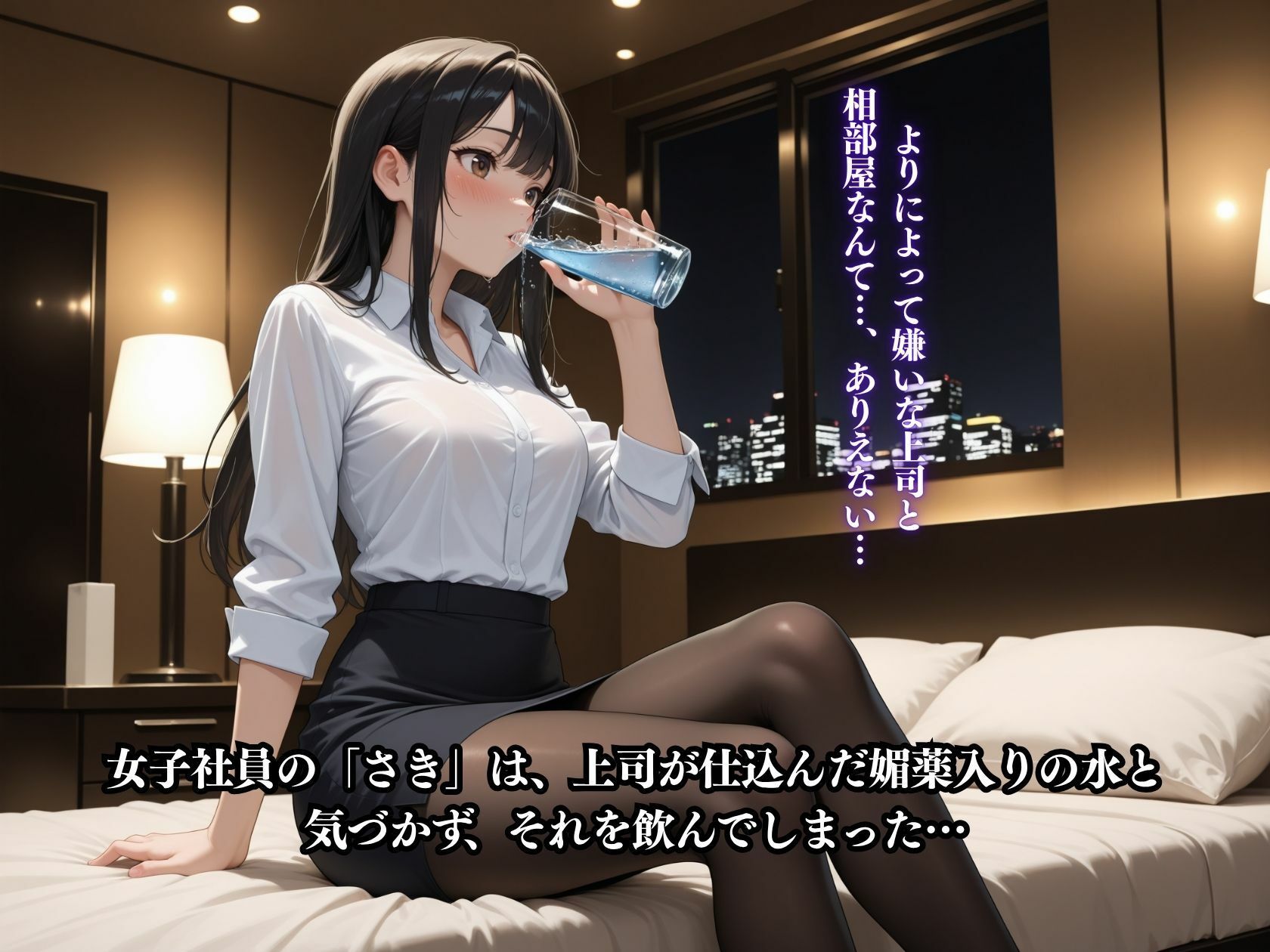 キモくて嫌いな上司と出張先で相部屋に 画像3