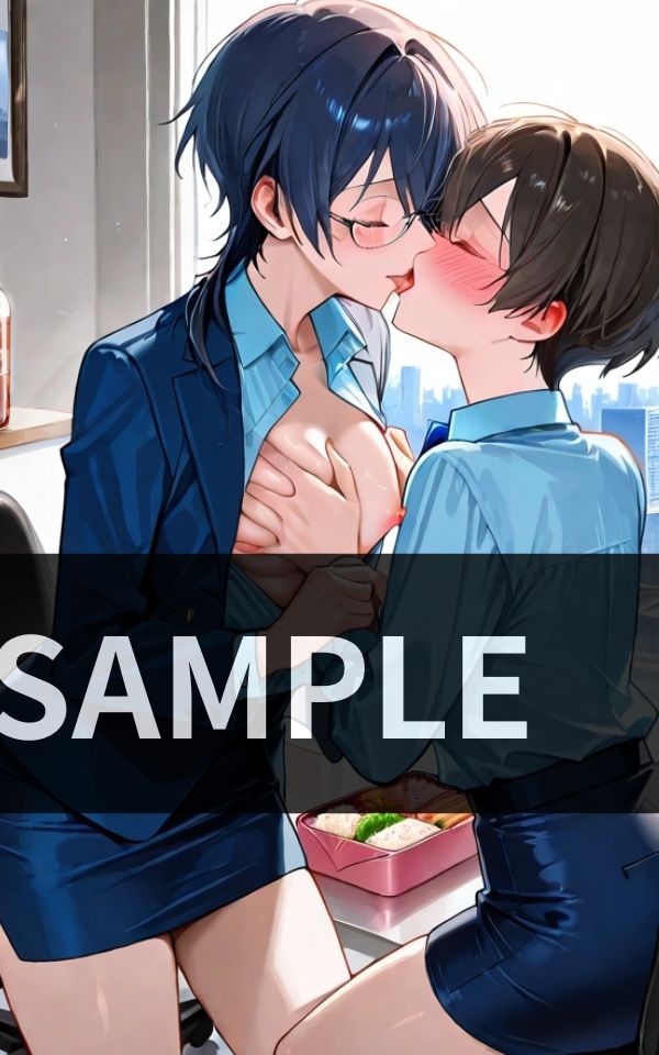 サンプル画像2:誰が見てようと関係ない。 スーツ女子ふたり 熱烈オフィス百合交尾(発情メモリー) [d_617219]