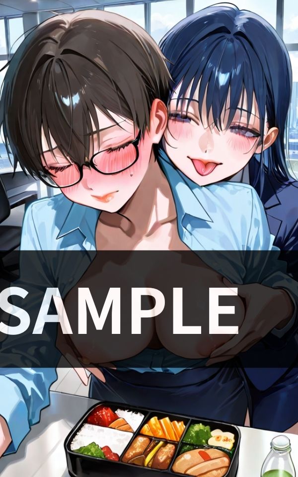 誰が見てようと関係ない。 スーツ女子ふたり 熱烈オフィス百合交尾 画像3