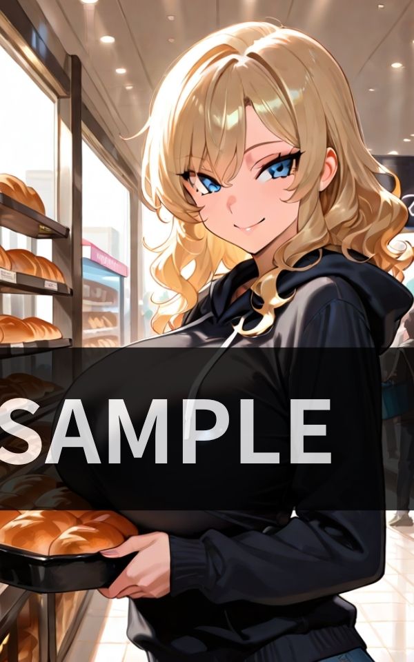 サンプル画像1:爆乳ギャルと 街角エロ巡り 理性が追いつかない…！(甘々制作所) [d_617223]