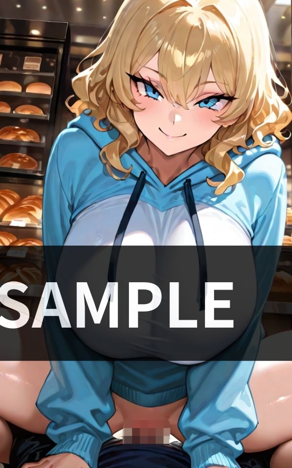 サンプル画像5:爆乳ギャルと 街角エロ巡り 理性が追いつかない…！(甘々制作所) [d_617223]