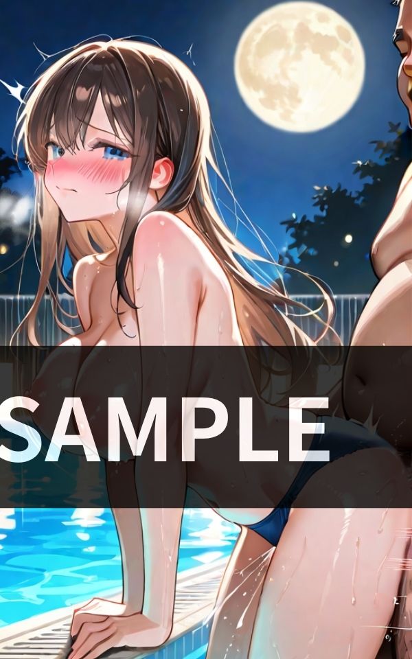 ナイトプール接待 美女ひとりに 社長たちの 精液ラッシュ 画像4