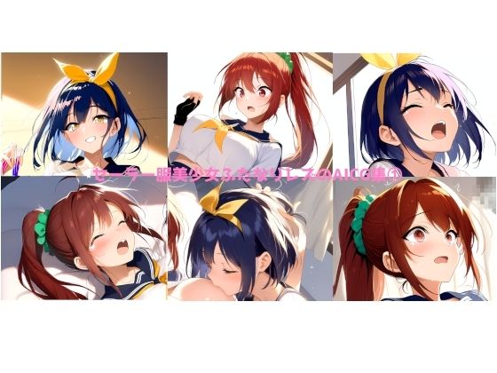 セーラー服美少女ふたなりレズのAICG集 1【サークルとうふ用ニッパー】
