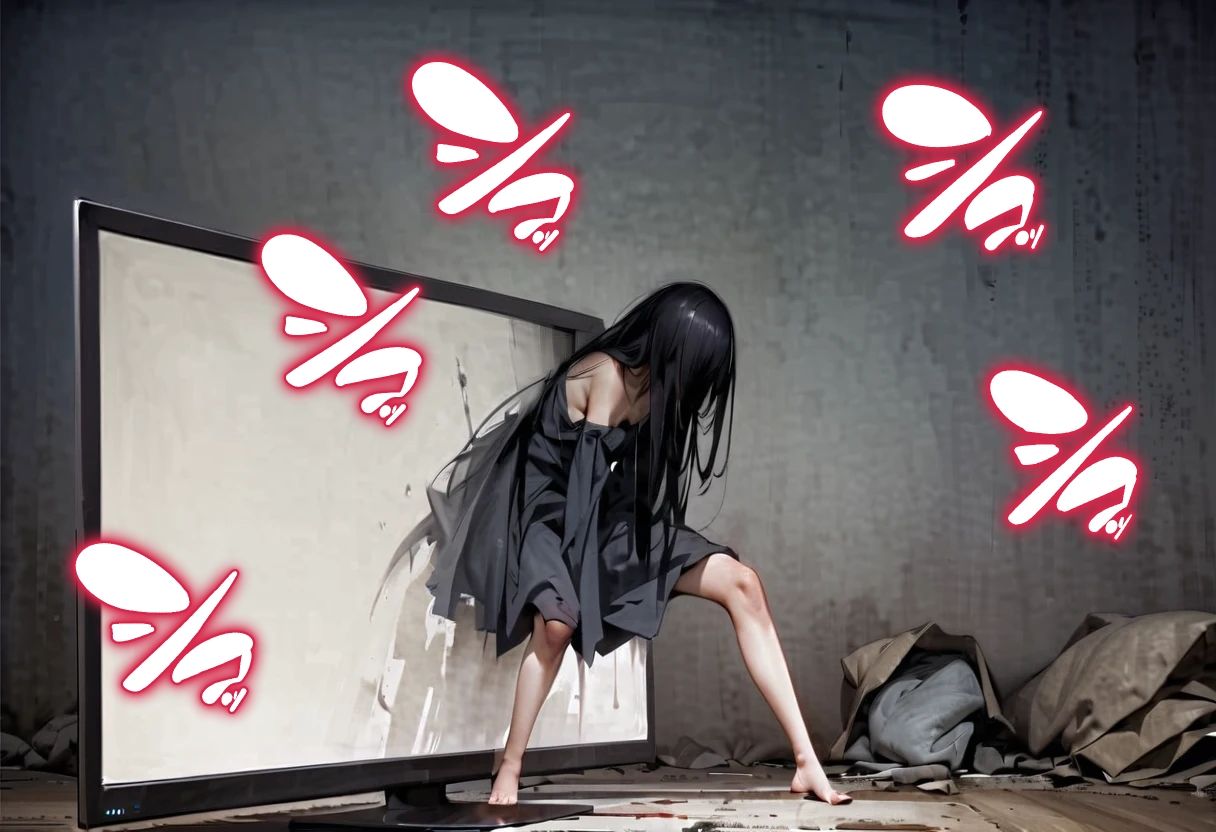 サンプル画像4:足パパがイク！  呪いのビデオ編(コーンパン) [d_617327]