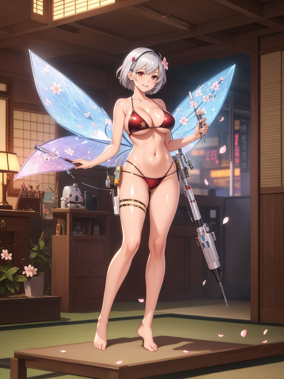 サンプル画像4:翼のある美少女たち〜AIイラスト〜(くりきんとん) [d_617399]