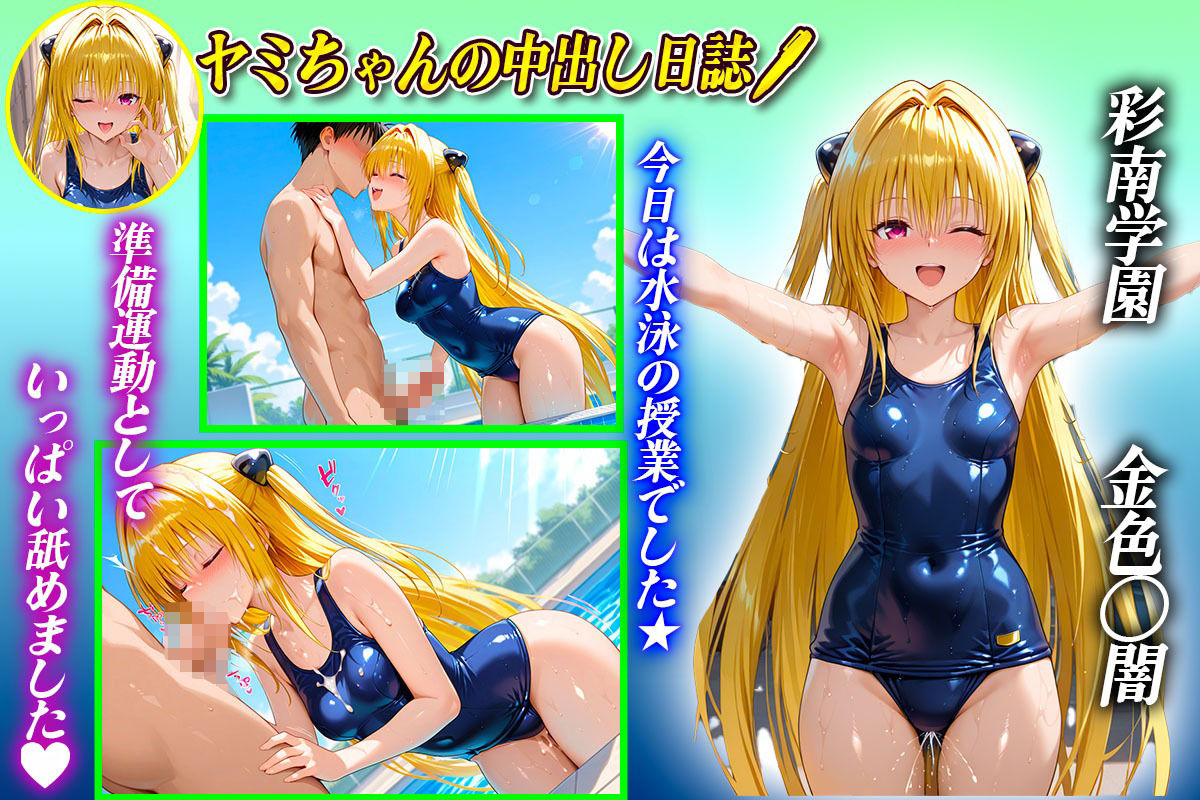 サンプル画像1:彩南学園の中出し日誌  水泳編  金色〇闇(ぶっかけヒロインズ) [d_617415]