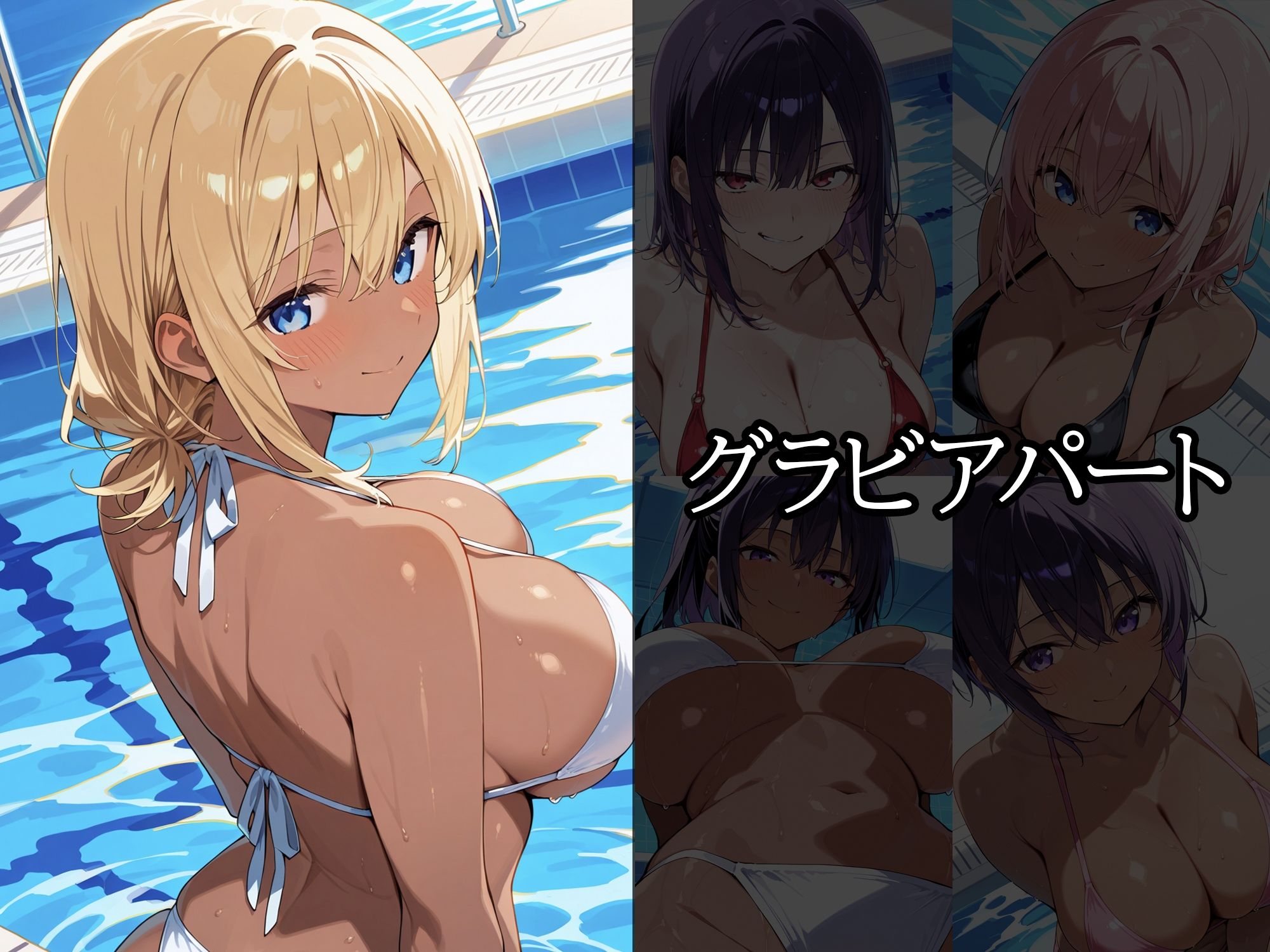 サンプル画像2:【セリフ入有】水着ギャル(すけラボ) [d_617490]