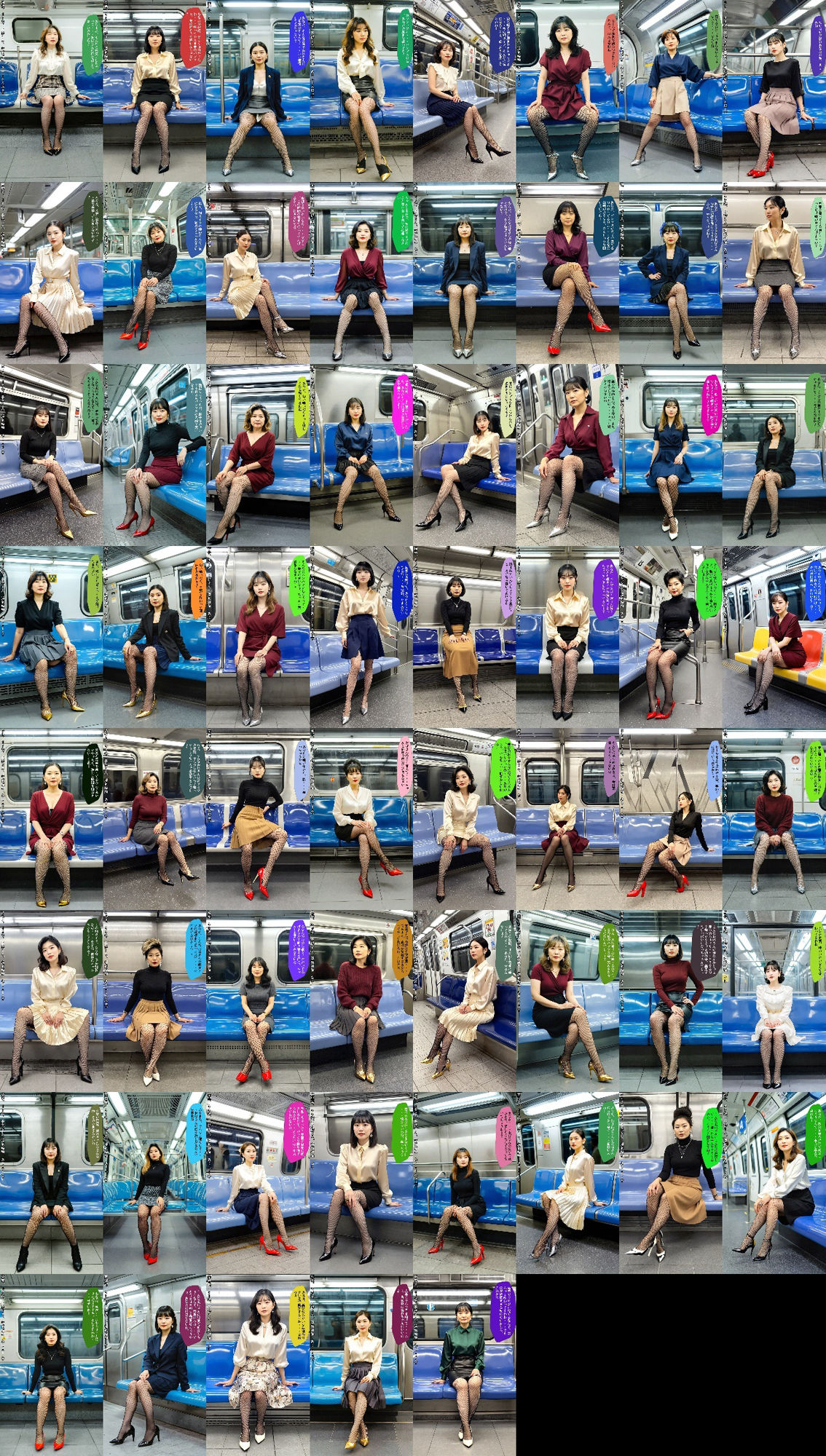 40代50代熟女の網タイツとパンプス〜電車内のフェチ地獄〜 vol.3 画像10