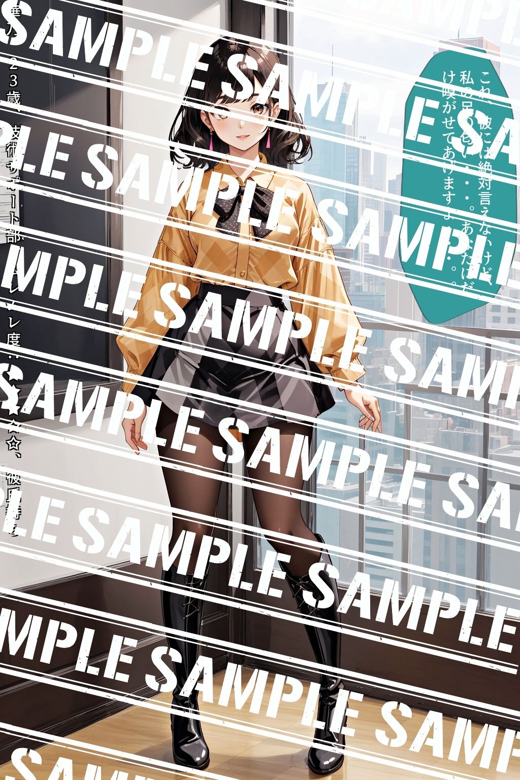 サンプル画像4:黒ストブーツ、私の脚にひざまずけ vol.4(あらぶるま18＋（二次元）) [d_617535]