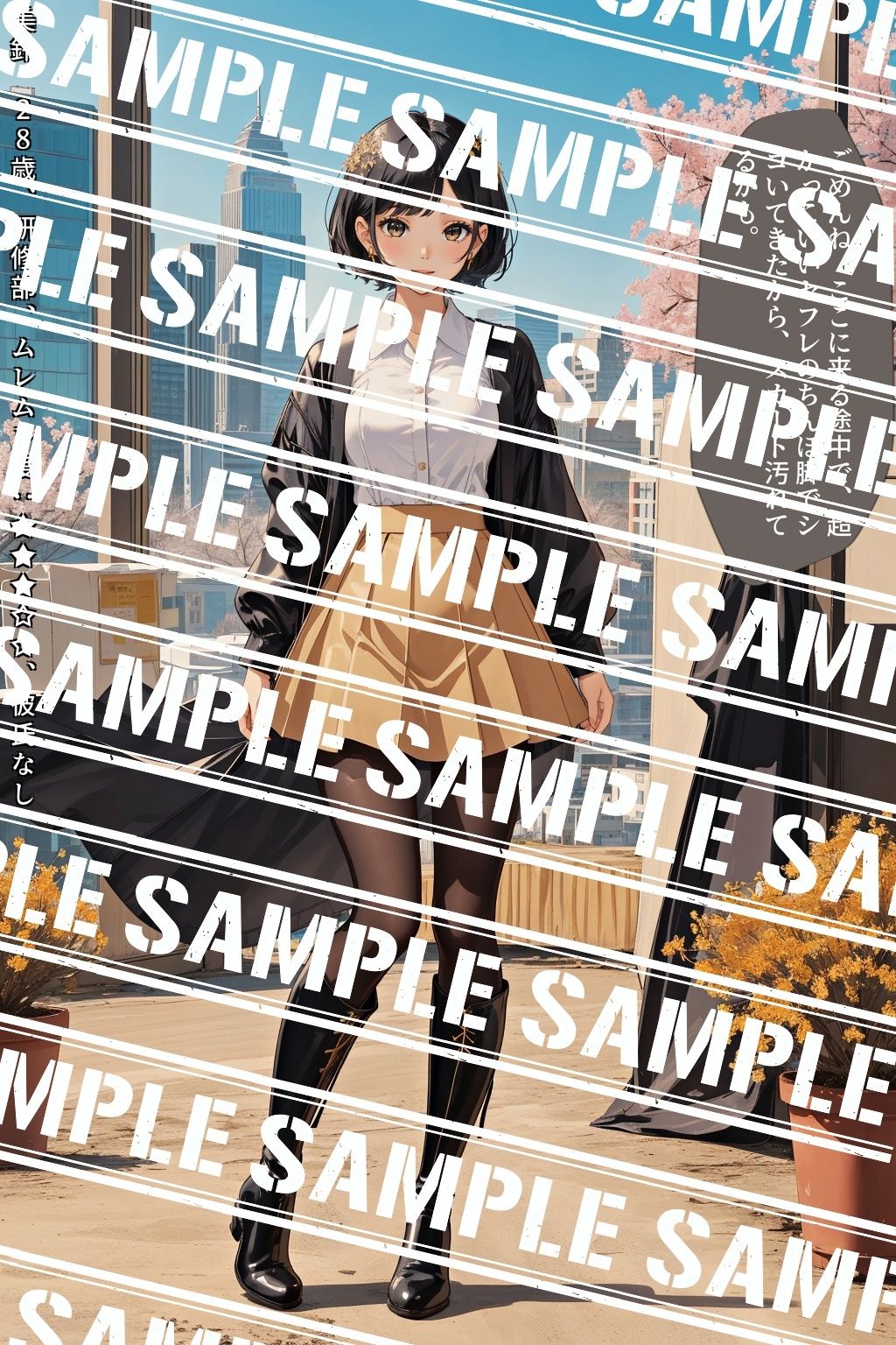 サンプル画像5:黒ストブーツ、私の脚にひざまずけ vol.4(あらぶるま18＋（二次元）) [d_617535]