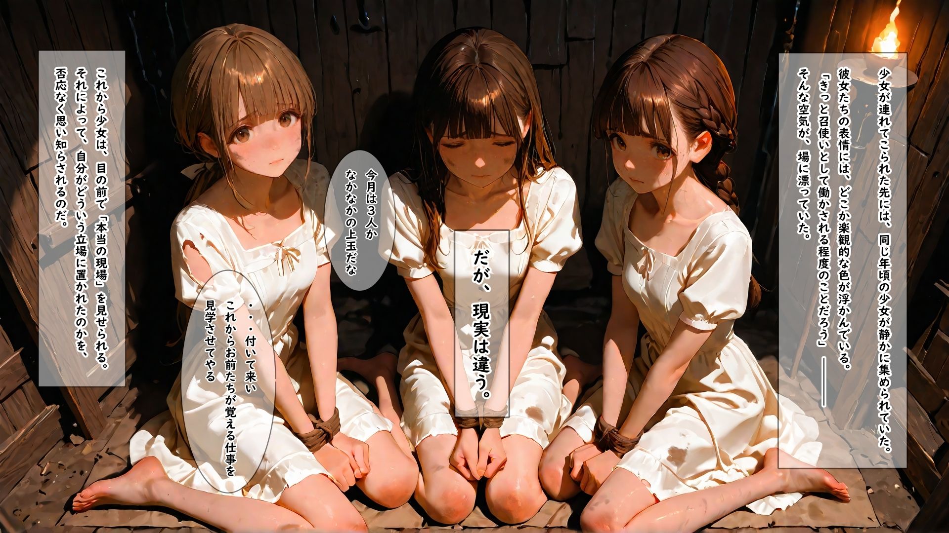 サンプル画像2:出稼ぎの内容が丁稚奉公かと思っていたら実は物凄くエッチなお仕事で何回イってもやめてもらえない女の子(ありゅ研究所) [d_617549]