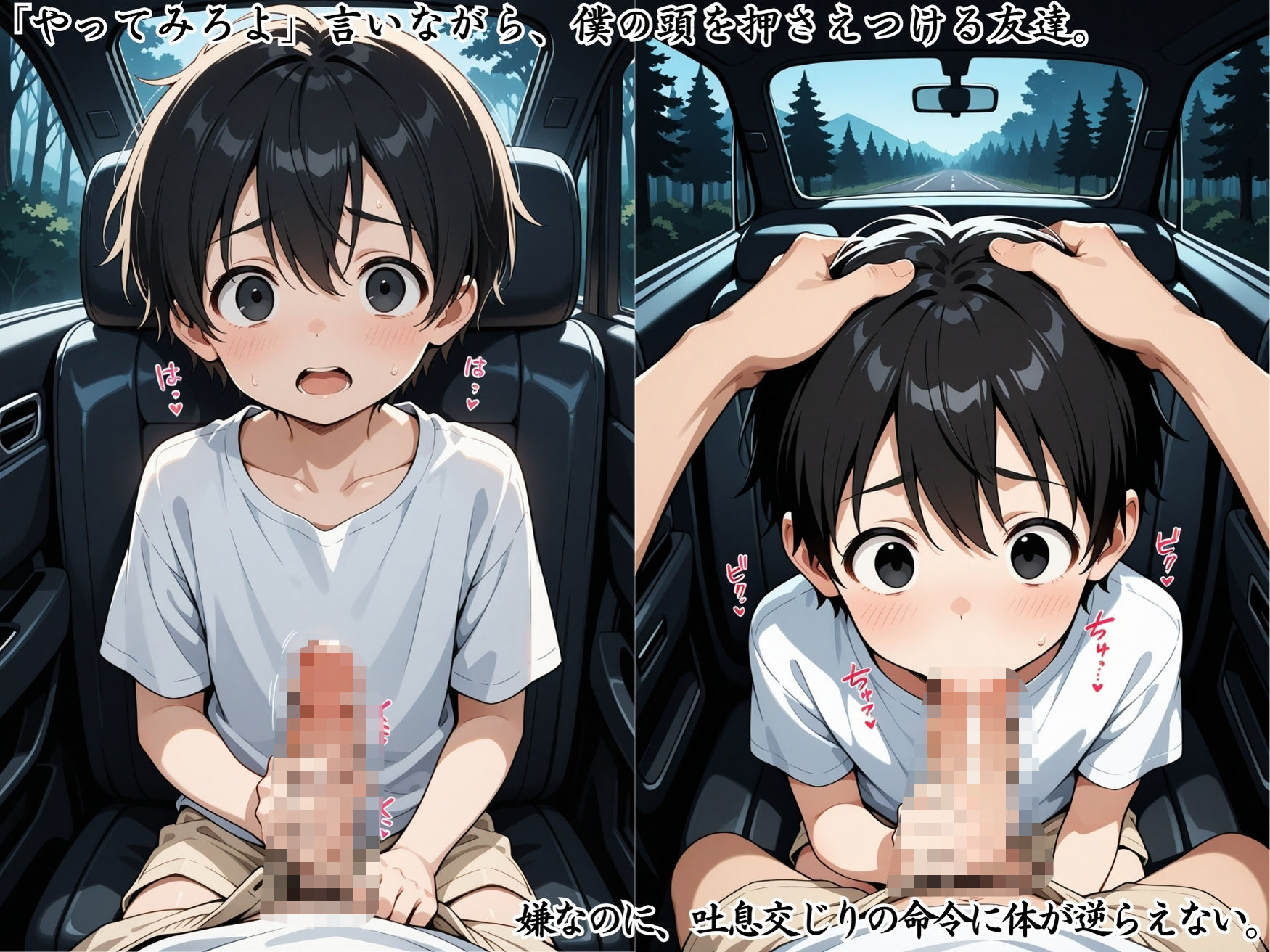 楽しいドライブのはずが、友達は僕を抱いた。