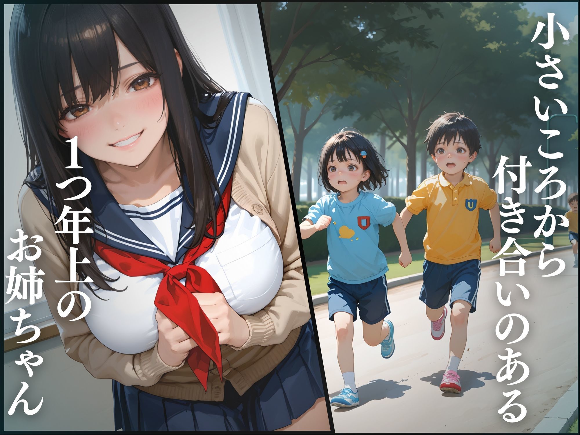 サンプル画像1:仲の良い年上のお姉ちゃんがヤリチンの先輩とセックスをする話(あかさ太郎) [d_617643]