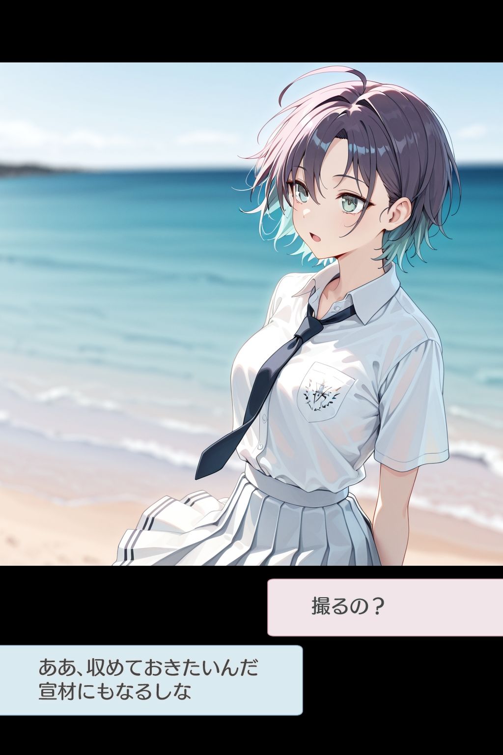 サンプル画像2:大好きなプロデューサーと旅行に行く感じのCG集(ダブルスラッシュ) [d_617729]