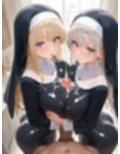巨乳シスターとハーレムエッチ3
