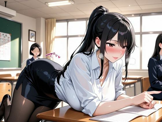 サンプル画像3:寝取られ新任教師 〜教え子に抱かれ人妻は堕ちる〜(ぱいんだー出版) [d_617783]