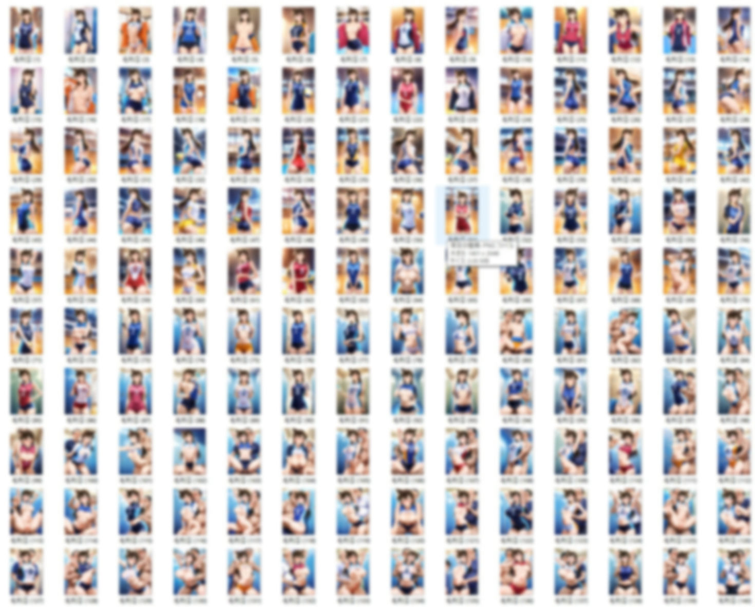 サンプル画像1:毛〇蘭  バレーボールコス(HIGMアート) [d_617796]