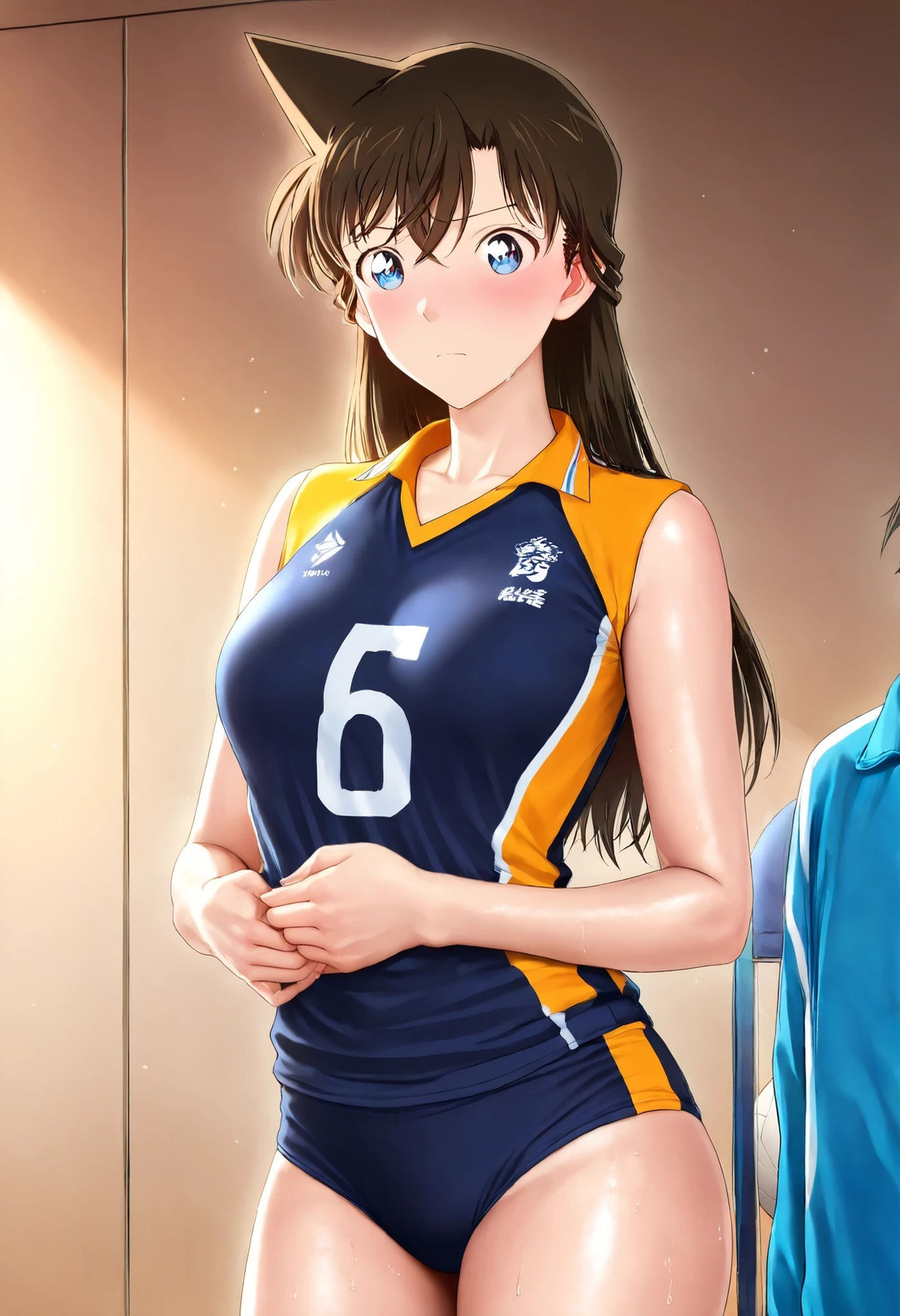 毛〇蘭 バレーボールコス 画像3