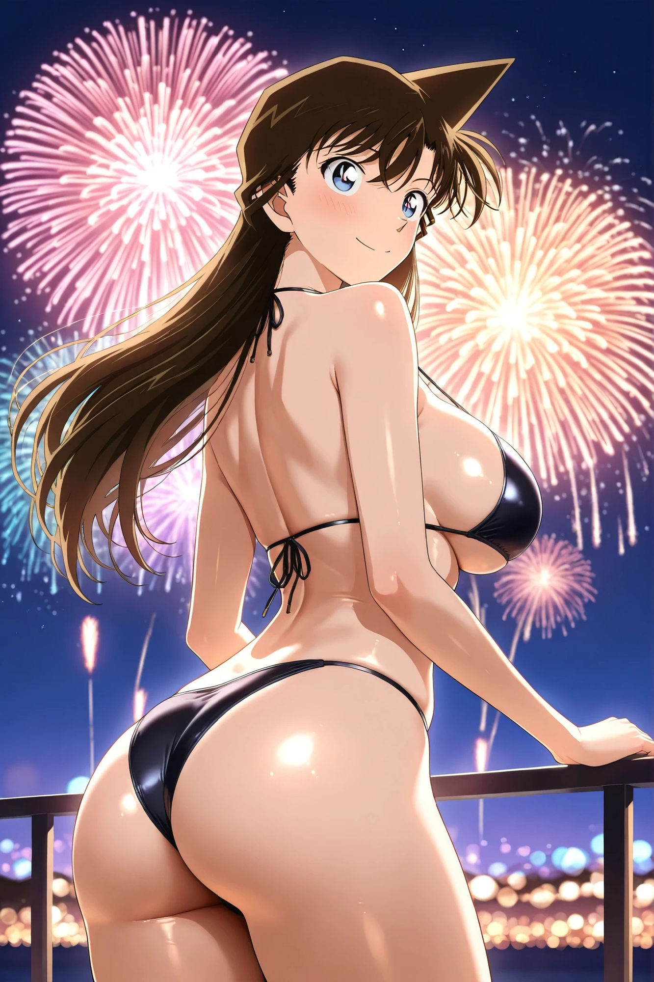 サンプル画像2:毛〇蘭  ビキニで花火みてエッチ(HKMアート) [d_617799]