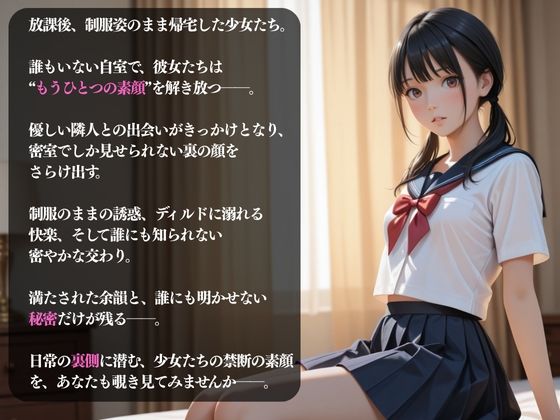 サンプル画像1:暴かれた帰宅後 〜少女達の裏の顔〜(ひみつ基地) [d_617863]