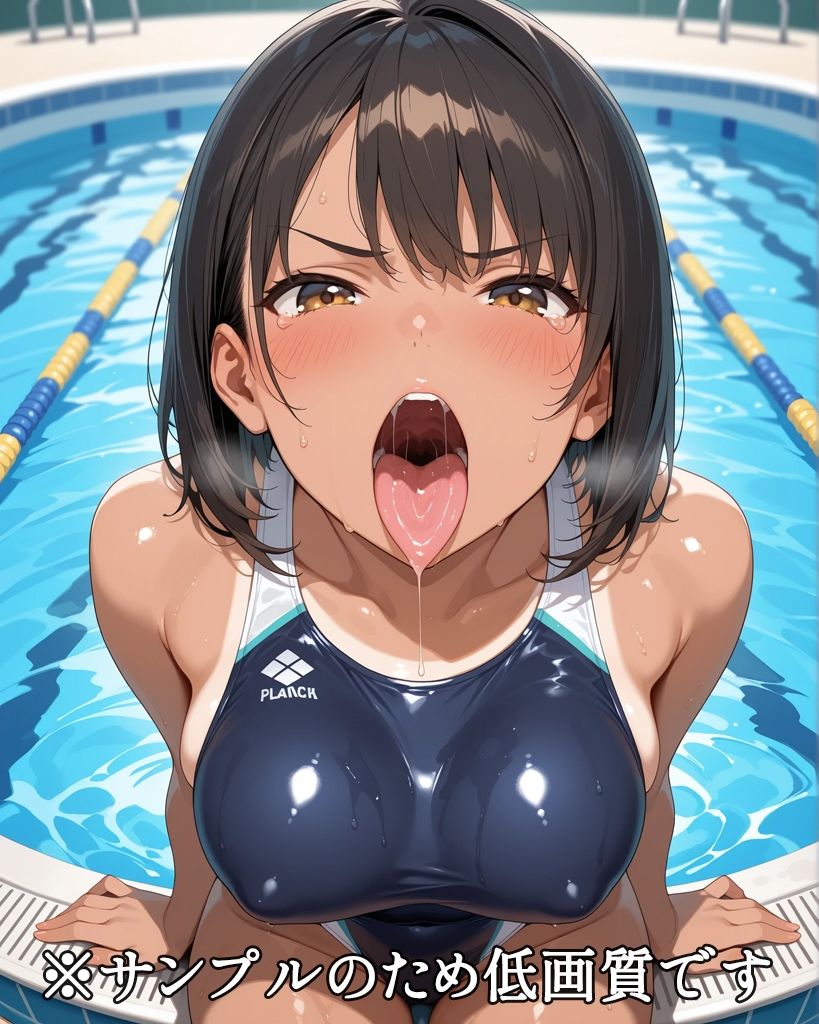 不機嫌なあの娘のお顔とお口に大量射精 画像1