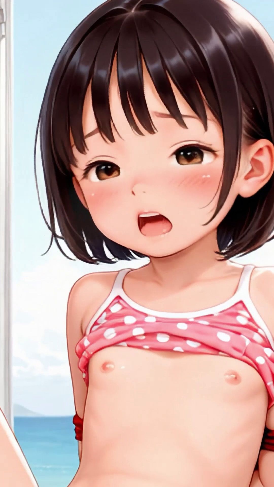 サンプル画像|【4Kアニメ】マイクロビキニのつるぺた●●縛ってハメ撮り50連発！