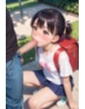 公園下校少女