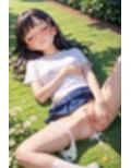 公園下校少女