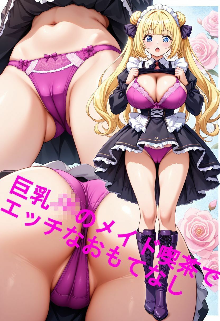 巨乳〇〇のメイド喫茶でエッチなおもてなし 画像5
